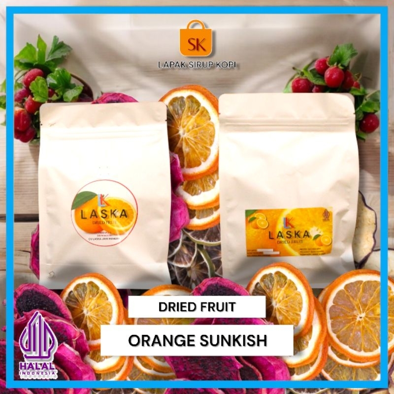 

Dried orange sunkish 100 gram - Jeruk sunkish kering - garnish buah kering