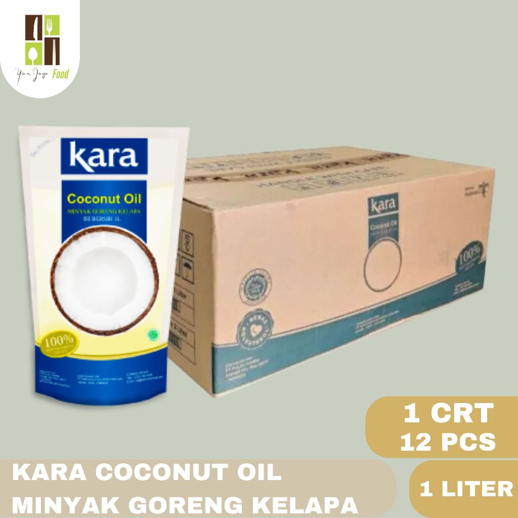 

Kara Coconut Oil / Minyak Goreng Kelapa 1 Liter 1 Karton / 12 PCS