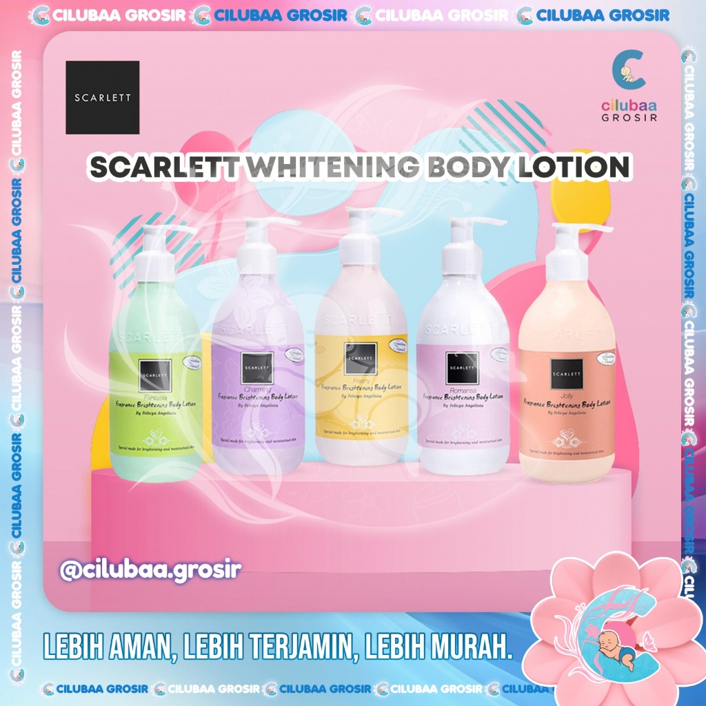 SCARLETT WHITENING Body Lotion | Brightening Body Romansa Fantasia Scarlett