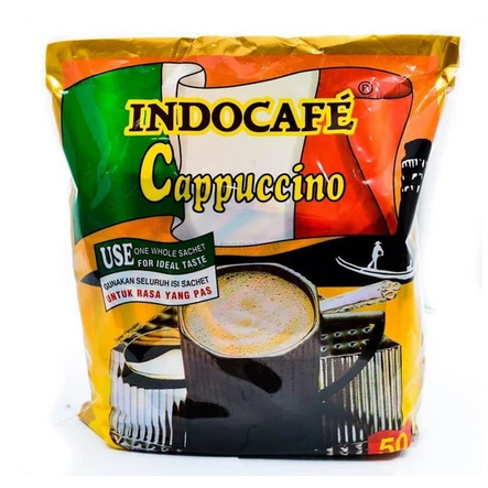 

Indocafe Cappucino 1 Pack isi 50 SACHET (indocafe capucino)