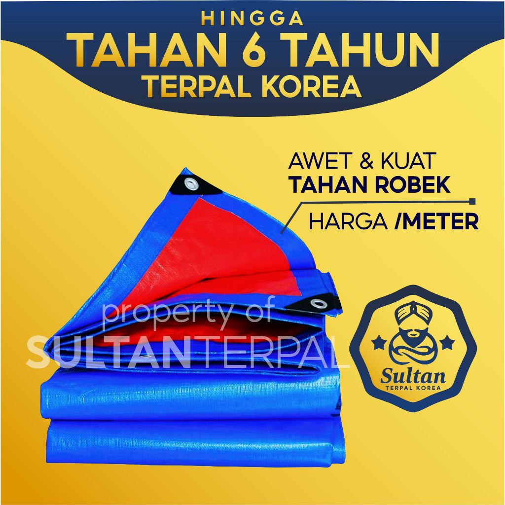 Terpal Lembaran Terpal Tenda Terpal Alas Tenda 2x2 2x3 3x4 4x6 Korea Tebal Per Meter
