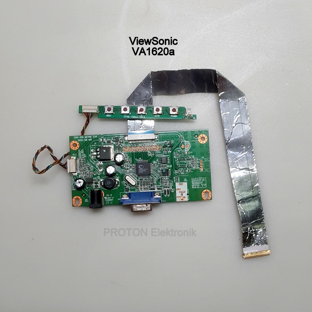 Mesin Monitor ViewSonic VA1620a-LED Mainboard + PSU + LVDS 1 set untuk panel bekas laptop 40 pin mod