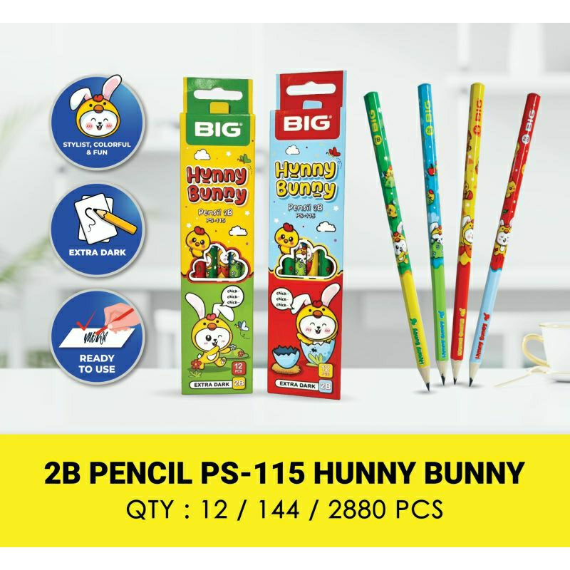 

PENCIL BIG HUNNY BUNNY 2B PS-115