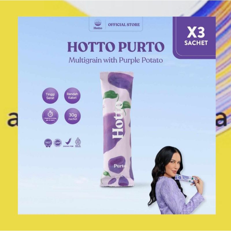 

Hotto Purto Multigrain Oat Ubi Ungu 3 Sachet