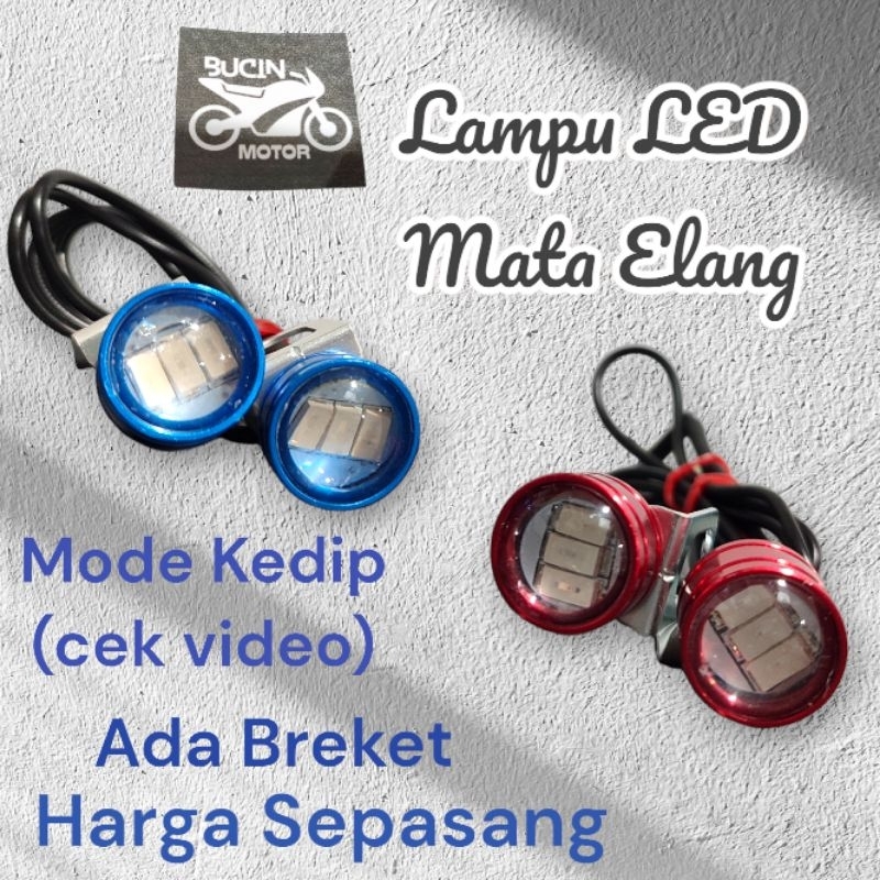 LAMPU LED MATA ELANG BESAR UNIVERSAL MOBIL MOTOR LAMPU EAGLE EYE BESAR