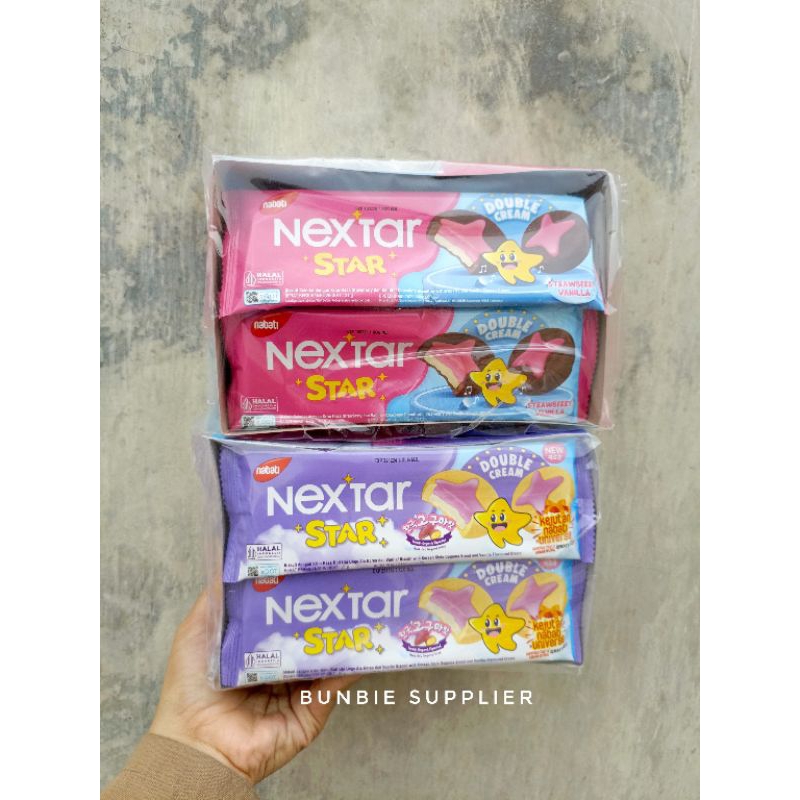 

NEXTAR STAR Biskuit Rasa Ubi Ungu Ala Korea / Goguma Flavor dan Rasa Stroberi Vanila ISI 10pcs (BOX)