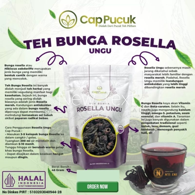 

Teh Bunga Rosella Ungu Cap Pucuk