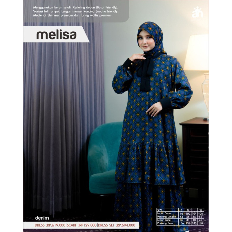Arinna Melisa Series  by Arinna hijab | Gamis Wanita | Gamis terbaru  | Shimmer Premium | Wolfis Pre