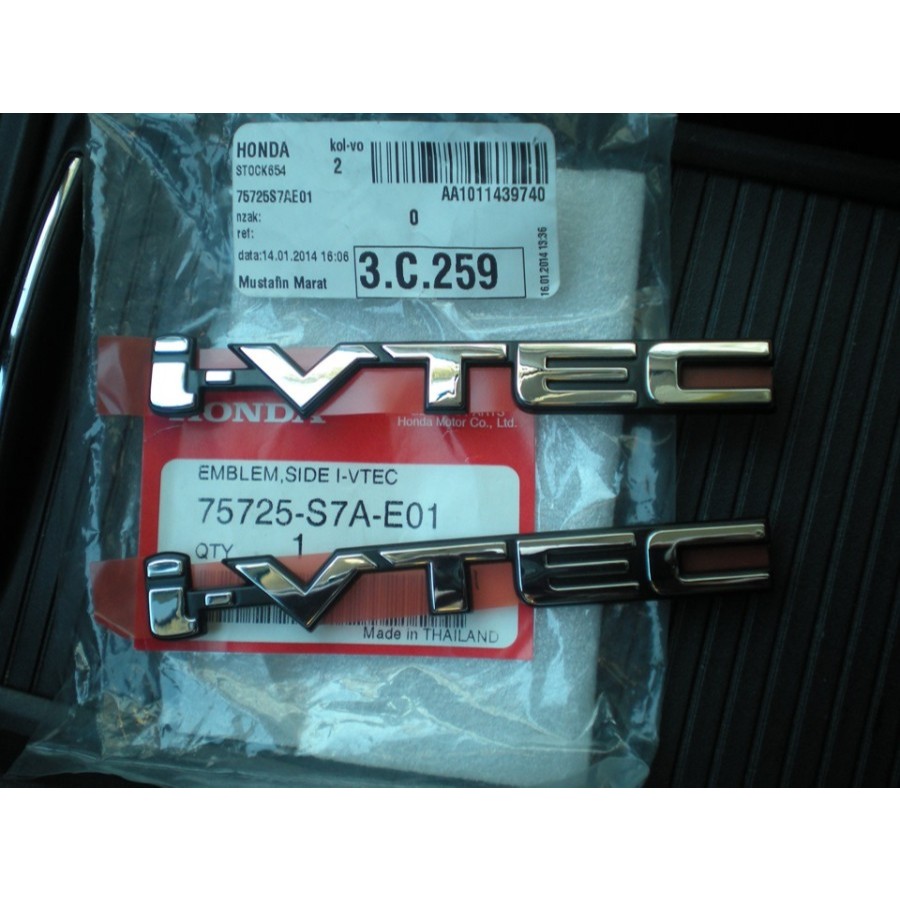 emblem tulisan i-vtec honda crv 2002 2003 2004 2005 2006