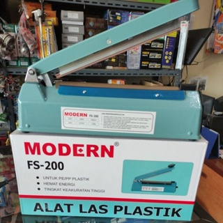Mesin Pres Plastik Modern 20cm (body besi) / alat pres kantong kerupuk, kantong plastik ukuran 20 ( 