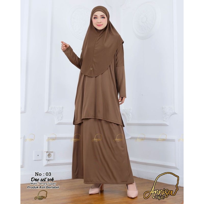 One Set Rok+Hijab Inner One Set Rok Zahra