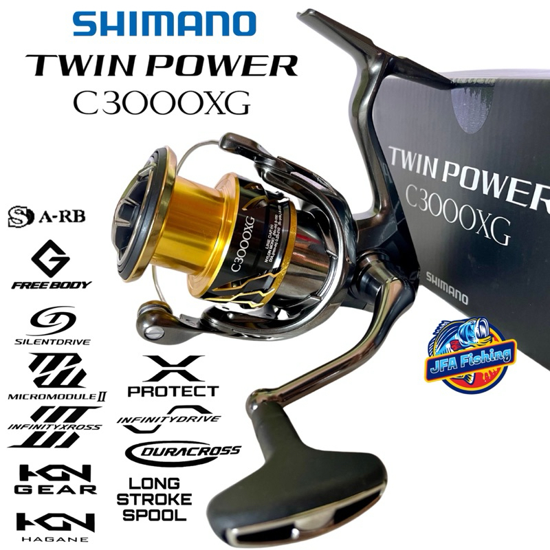 Reel Shimano TWIN POWER C3000XG 9+1BB PowerHandle