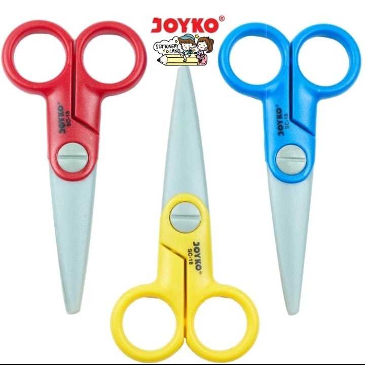 

( DAPAT 1 PCS ) GUNTING JOYKO SC-18 Untuk Anak Kecil / Scissors Joyko SC-18 Untuk Anak Kecil Belajar Menggunting