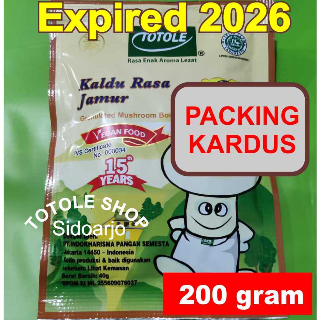 

Terbaru 2026! Totole Kaldu Rasa Jamur 200 gram gr g Packing Kardus