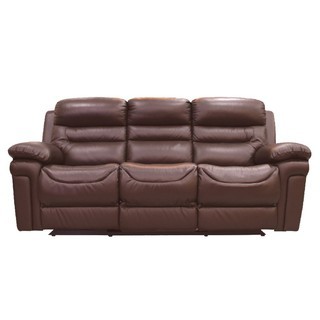 Atria Sofa Santai Bolivia Recliner Half Leather 3 SEAT