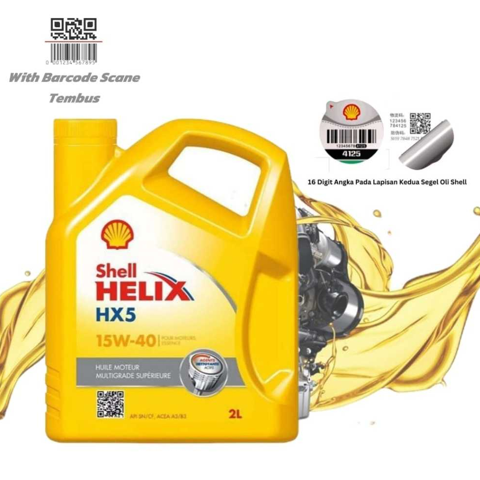 SHELL Helix HX5 HX-5 15W-40 15W40 Galon Original