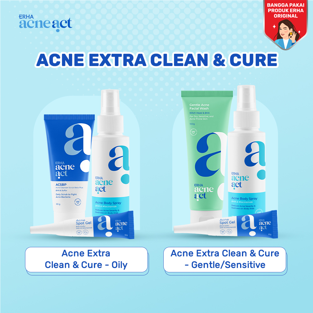 ACNEACT Acne Extra Clean & Cure - Perawatan Kulit Berjerawat