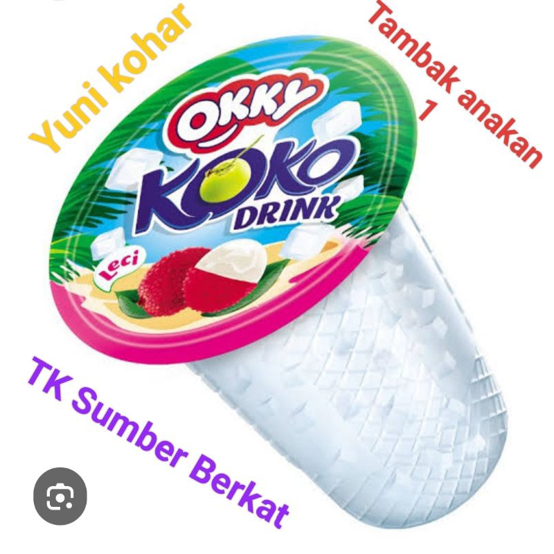 

Koko drink rasa leci kemasan cup smal