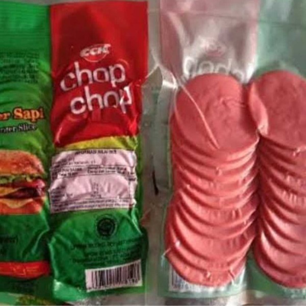 

Patty Burger Slice Daging Sapi Mini Chop Chop isi 20 slice 280gr