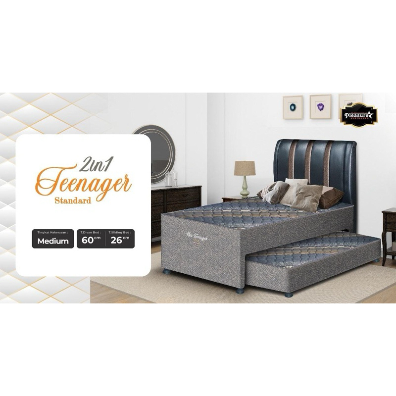 Matras Kasur Bed Dorong Pleasure 2in1 Teenager Standard