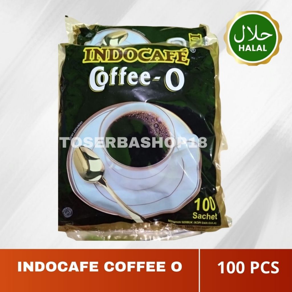 

Indocafe COFFEE - O - 100 Sachet - Halal - Kopi Hitam