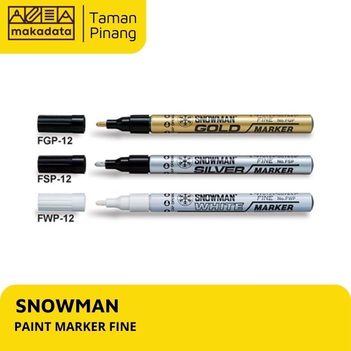 

SPIDOL SNOWMAN PERMANENT PAINT MARKER FINE (1 PCS)