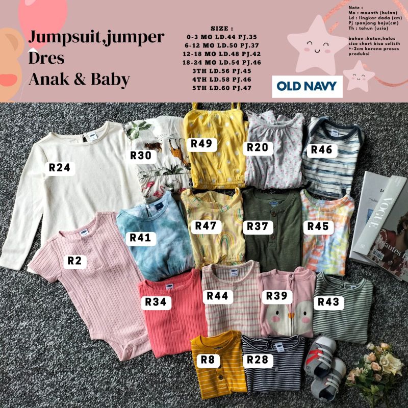 Jumpsuit Jumper Dress Anak & Baby Old Navy Usia 0-5Th #2