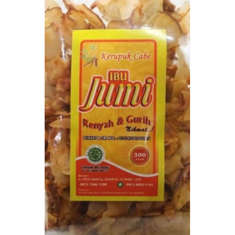 

Kerupuk cabe ibu jumi