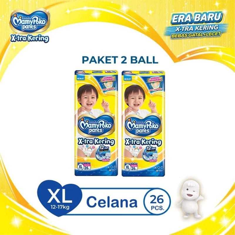 (QM) MAMYPOKO Pants Xtra Kering XL26 Mami Poko Popok Bayi Mamy Poko