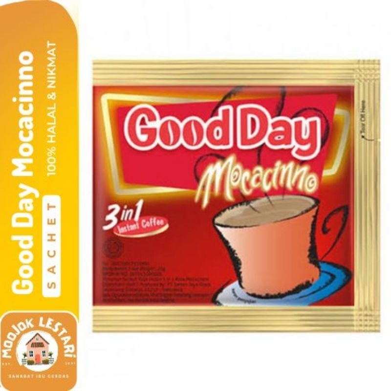 

MOOJOK-kopi instan GOOD DAY MOCACINNO 3in1 Sachet Instan Enak