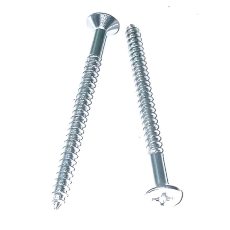 Skrup Kayu/Skrup Kusen/SkrupTembok 12x3 (7cm) Chrome Plate stainless