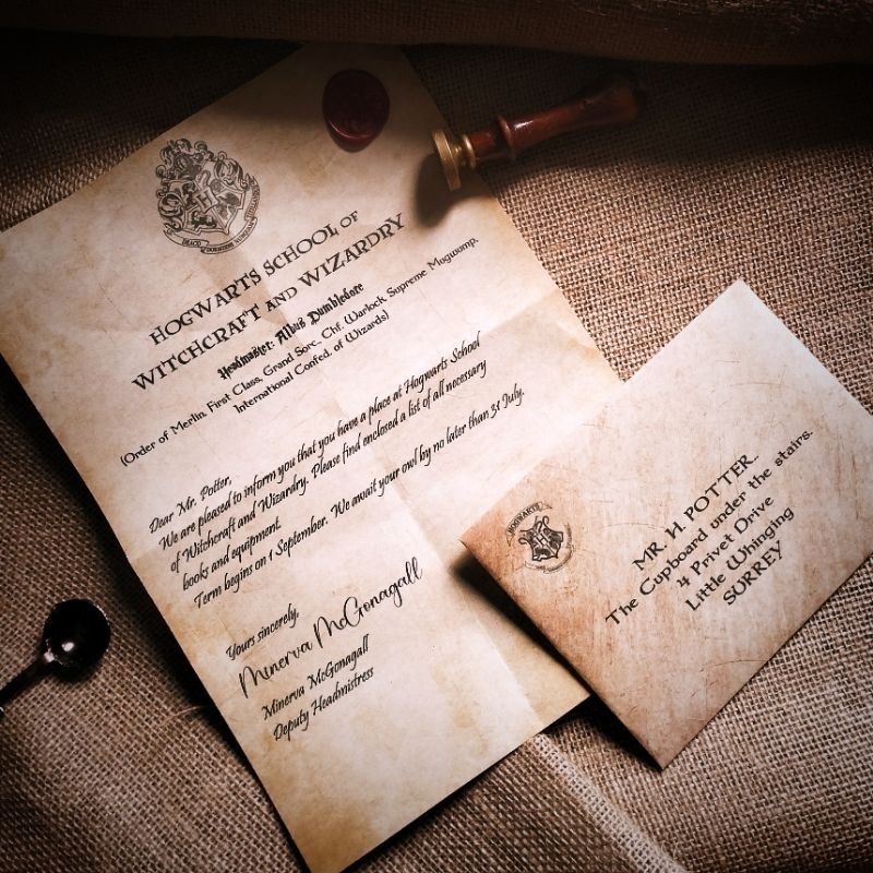 

CUSTOM HOGWARTS LETTER/HARRY POTTER LETTER/SURAT HARRY POTTER/SURAT HOGWARTS