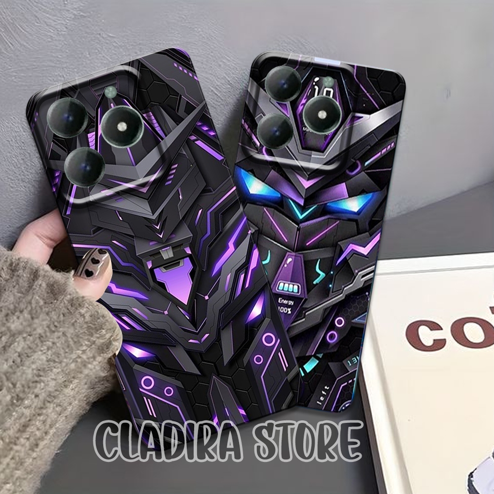 Softcase ROBOT Untuk Realme C63 C61 C51S C51 C55 C53 C65 C67 C30 C31 C33 C35 12 PRO 5 C3 C12 C15 C17