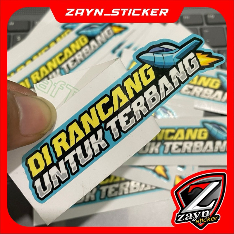 

sticker viral dirancang terbang 004