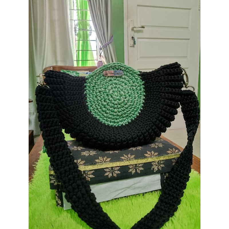 tas rajut bulat tas wanita tas cantik