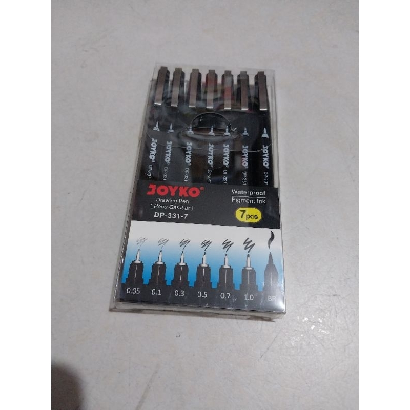 

DRAWING PEN DP-331-7 JOYKO ( HARGA 1 SET 7 PCS )