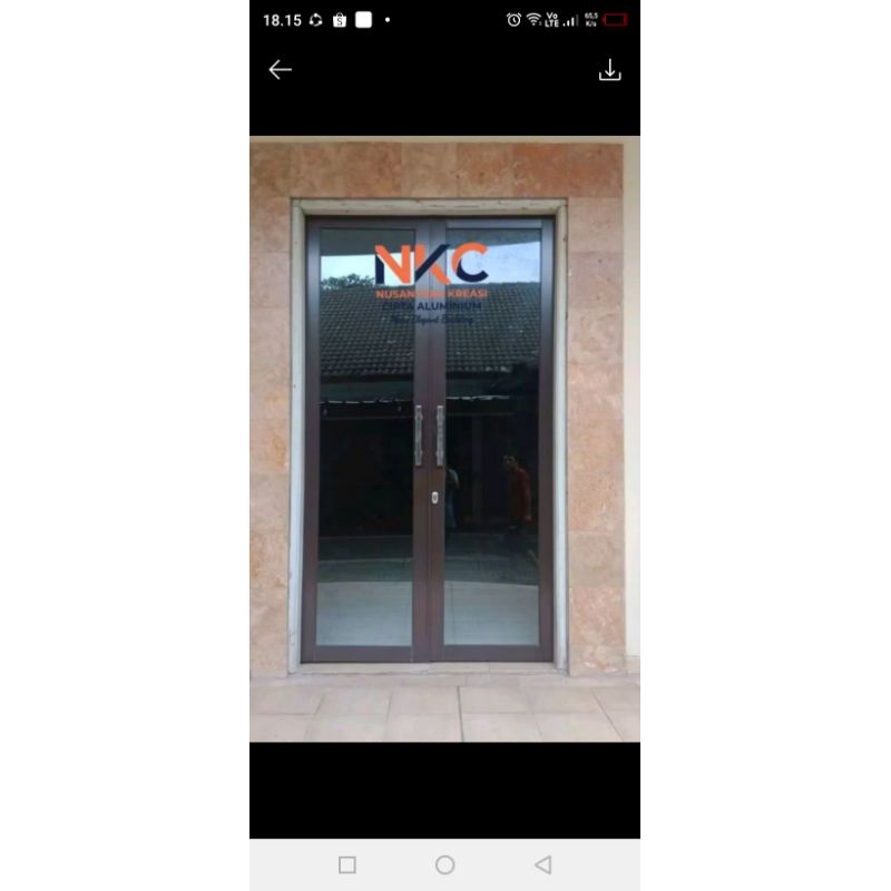 pintu tarung kupu2 ukuran 200x120 komplit semua