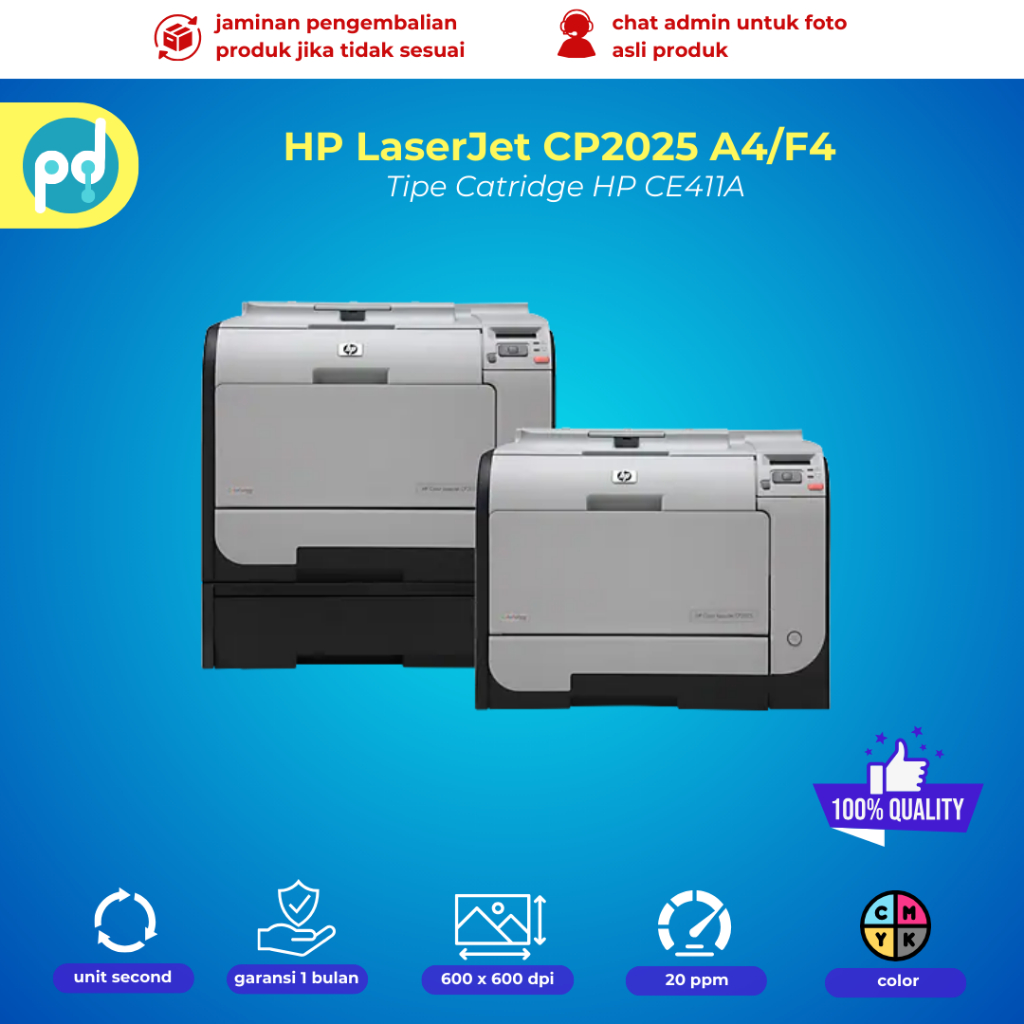 Printer Warna Hp Laserjet CP2025 Kertas A4 F4 Printer Stiker Undangan