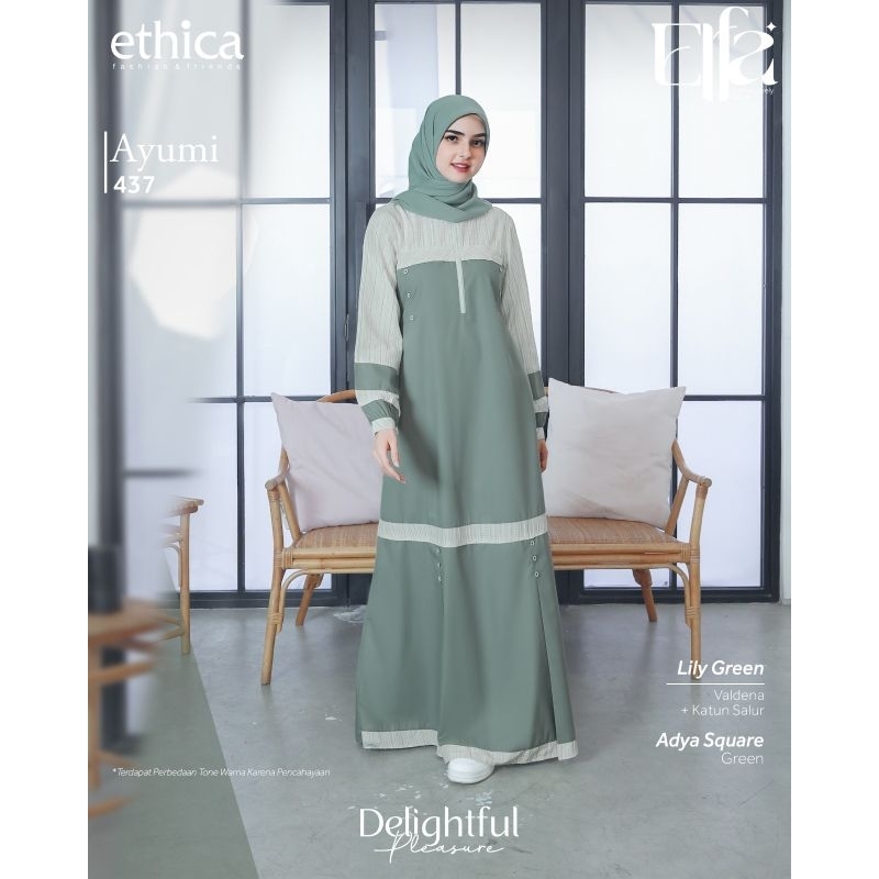 ETHICA AYUMI 437 LILY GREEN XL GAMIS DEWASA