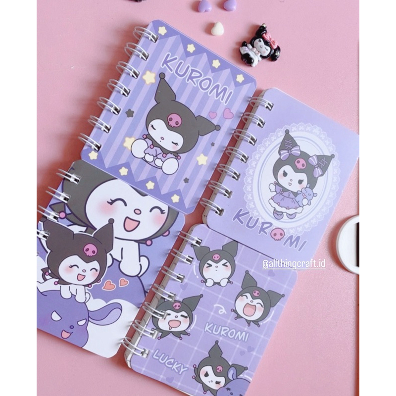 

NOTE BOOK MINI MOTIF KUROMI/CINNAMOROL/MELODY ISI 80 LEMBAR