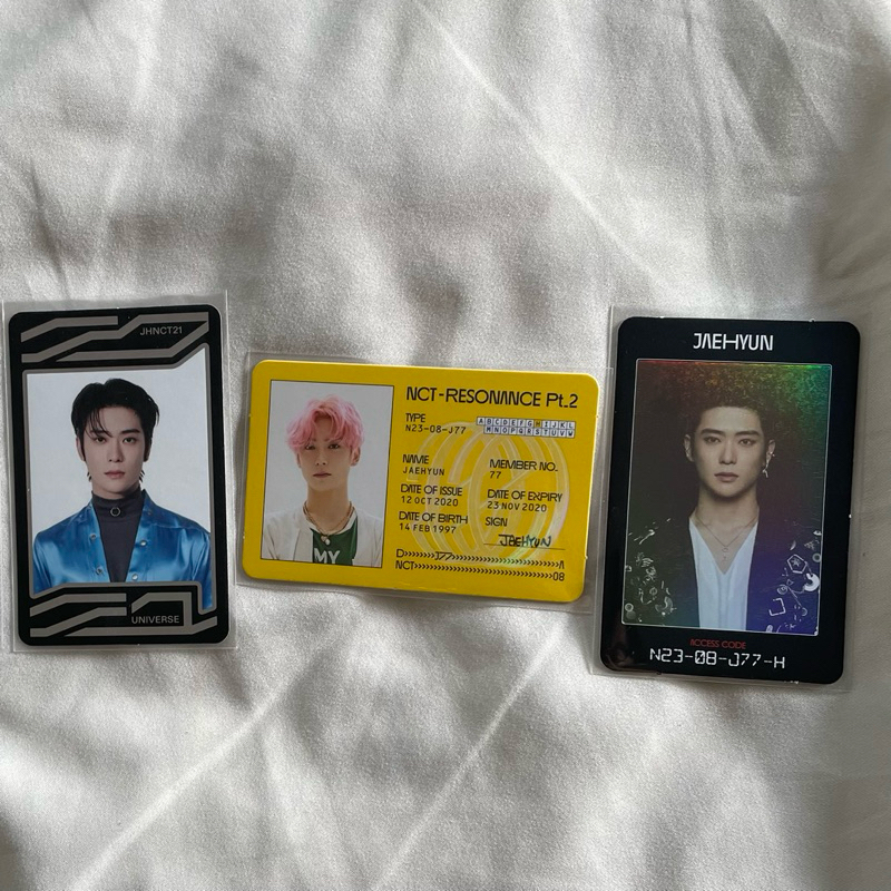 [READY] bundle all id card official jaehyun universe card arrival departure nct 127