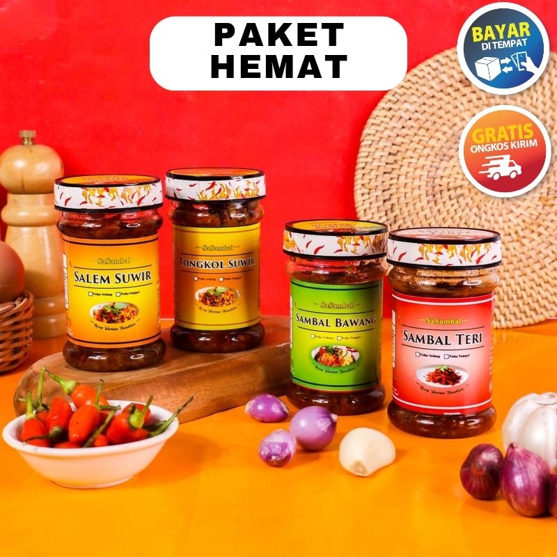 

Paket 4 Sambal | Paket Hemat | SaSambal