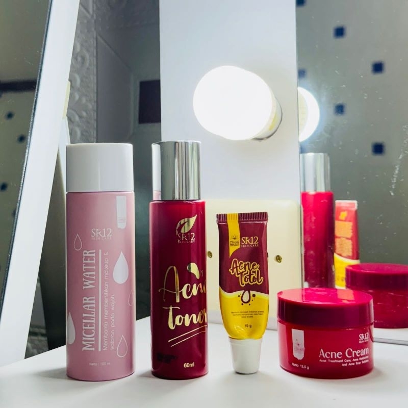 Paket Acne series SR12 atasi jerawat ampuh cream jerawat batu membandel