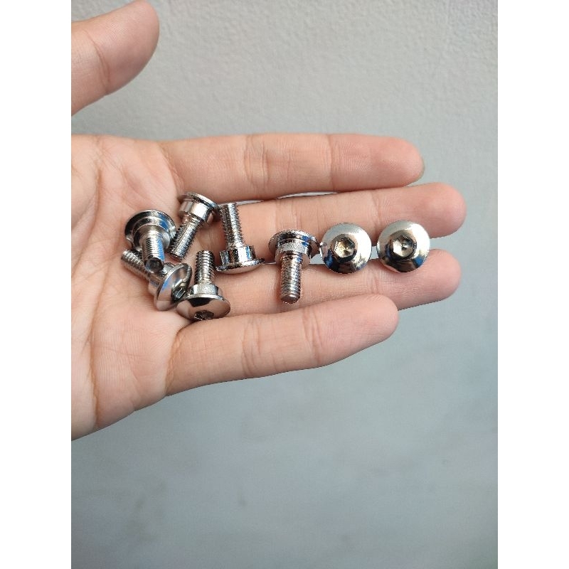 BAUT SPAKBOR KOLONG VARIO CHROME KUNCI L 6X18MM