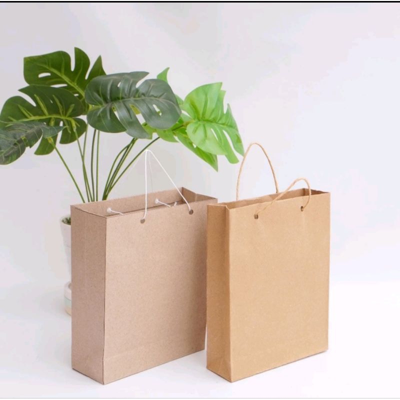 

200 PCS PAPERBAG POLOS UKURAN 21X17X5,5