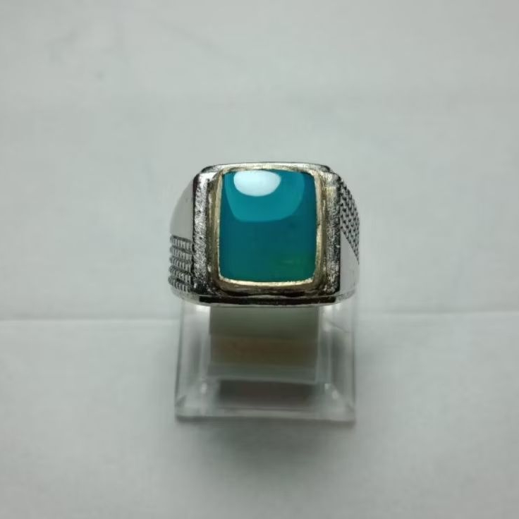 batu cincin akik bacan Doko mejiko kotak kristal Minus satu warna