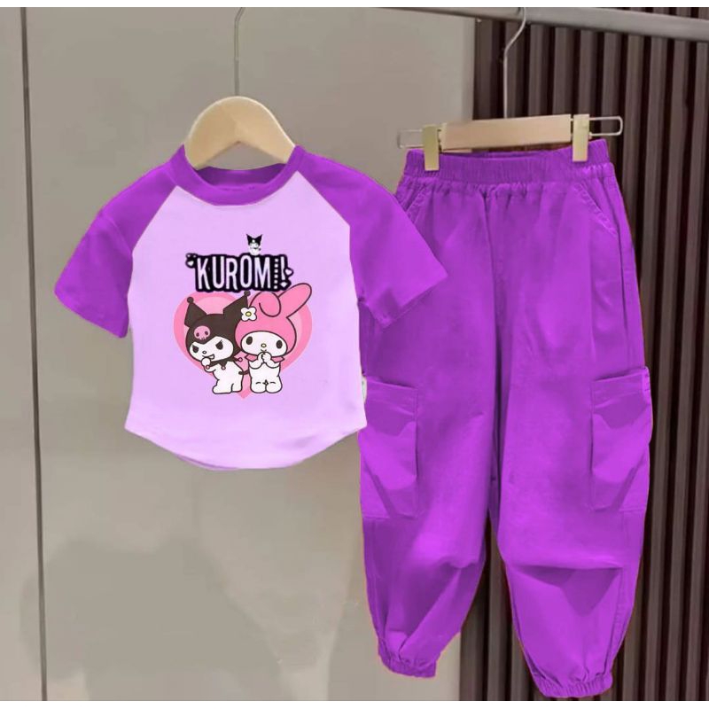 Setelan Baju Anak Kuromi