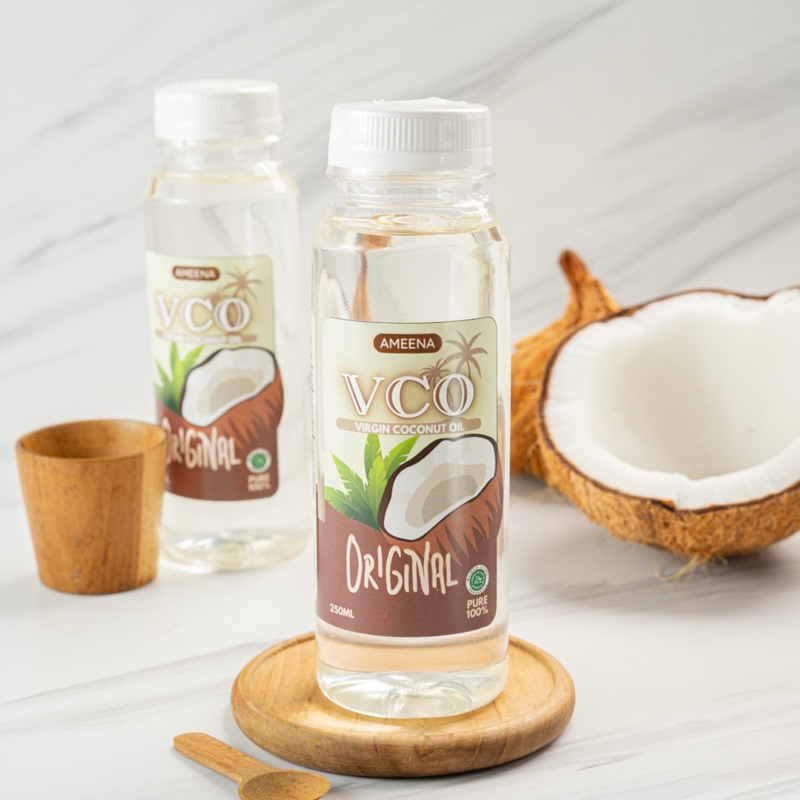 

[ VCO ] Pure Extra Virgin Coconut Oil 250ml - Ameena Minyak Kelapa Murni 100%