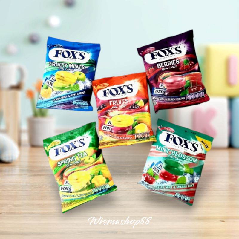

PERMEN FOX'S OVAL CANDY CRISTAL 125 GRAM 1 PAK ISI 50 BUTIR