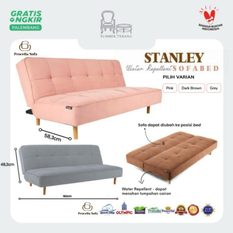 Sofabed Procella Stanley Sofabed Minimalis Kursi Tamu Lipat Sofa Retro Lipat Sofa Ruang Tamu